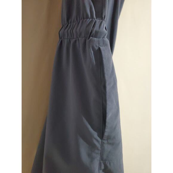 Athleta Girl All For One Dress Size XL/14 Sleeveless Racerback Tie Waist Pockets - Picture 4 of 8